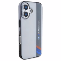 BMW Motosport IML Vertical Stripe iPhone 16 Plus Ümbris - hall