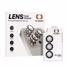 Tempered glass Tel Protect 3D Lens on camera jaoks Samsung Galaxy S25 must (lens 3 pieces)