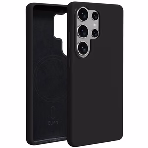 Etteri Silikoon Mag ümbris for Samsung Galaxy S25 Ultra must