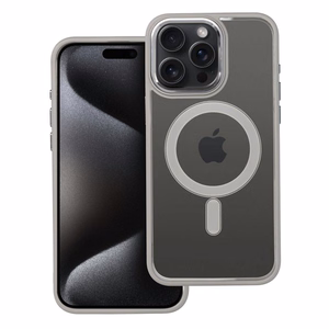 Чехол для iPhone 15 PRO MAX Color Edge Mag Cover совместимый с MagSafe титаново-серый