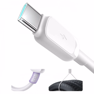 USB kaabel Joyroom „A14“ valge „Type-C“ 120cm (kuni 3A)