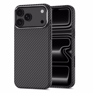 Tech-Protect Ion Carbon MagSafe ümbris iPhone 18 Pro / 17 Pro – must ja hõbedane
