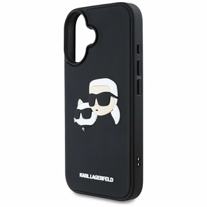 Karl Lagerfeld HC 3D Rubber Double Heads iPhone 16 Ümbris - must