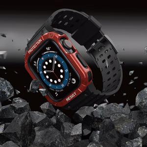 Protect Rihm Apple Watchi 38/40/41mm rihmale - must, punane