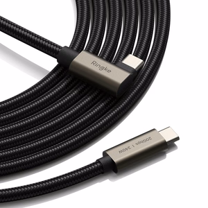 Ringke 3.2 gen. 2x2 USB-C, PD 3.1 240W 2m angled kaabel - must