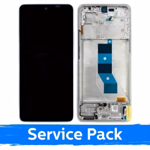 LCD ekraan ühilduv Xiaomi Redmi Note 14 5G / Poco M7 Pro 5G raamiga / lavendellilla / (Service Pack)