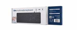 GEMBIRD KB-MCH-05 multimeedia klaviatuur USB, ENG, must