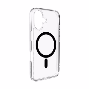 Puro Lite Mag TPU+PC Ümbris Compatible with MagSafe jaoks iPhone 17 - Läbipaistev with Must Ring