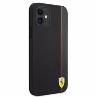 Ferrari FESAXHCP12SBK iPhone 12 mini 5.4" must/must kõvakott On Track Carbon Stripe
