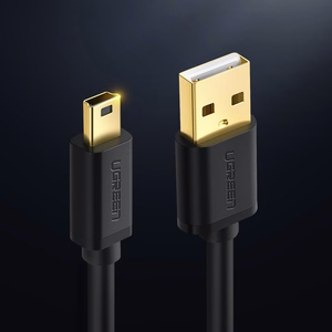 Ugreen USB - mini USB kaabel 480 Mbps 3 m must (US132 10386)