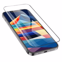 Karastatud klaas to iPhone 15 PLUS / 16 PLUS Hoco HD 5D Guardian shield 10 pcs G14 must