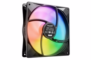 be quiet! LIGHT WINGS LX 140mm PWM High Speed 3 tk pakk must korpuse ventilaator 14 cm 3 tk