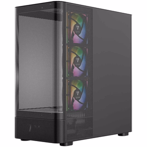 MODECOM Volcano AQ300 ARGB kesktornkorpus, must