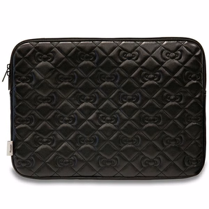 Hello Kitty Zip PU Quilted Bows case for a 14" laptop - black