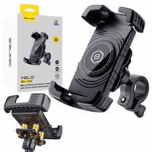 Blavec Uchwyt Rowerowy/Motocyklowy BV-04 Velo to handlebar with active shock absorbtion (BV04-SAHB) black
