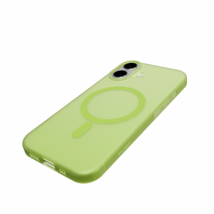 Puro Daylight Magsafe Compatible Silicone Ümbris jaoks iPhone 17 - Translucent Roheline