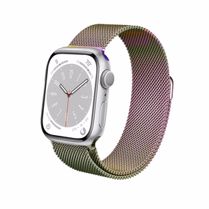 Crong Milano Steel roostevabast terasest rihm Apple Watch 38 / 40 / 41 / 42 mm kellale, sillerdav