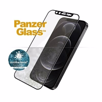 PanzerGlass E2E Microfracture Antibacterial Glass with Swarovsky Crystal Camera Cover jaoks iPhone 12/12 Pro - With Must Raamiga