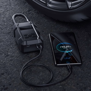 WEKOME Pi801 kaasaskantav elektriline rehvipump 2000 mAh akupangaga, must