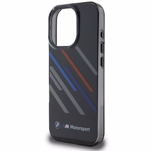 BMW Motosport IML Random Stripes iPhone 16 Pro Ümbris - must
