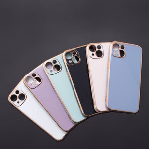 Lighting Color Case Samsung Galaxy A73 5G Gold Frame Gel Cover Sinine kate