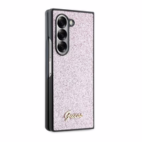Guess 4G Glitter Script Ümbris jaoks Samsung Galaxy Z Fold 6 - Roosa