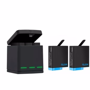 Telesin Box three-channel laadija jaoks GoPro Hero 5/6/7/8 + 2 batteries (GP-BNC-801)