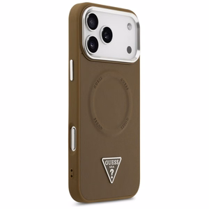 Guess Triangle Logo MagSafe ümbris jaoks iPhone 17 Pro - brown