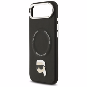 KARL LAGERFELD ümbris jaoks IPHONE 17 Air compatible with MagSafe KLHMP17MPSMLRKLK (PU Karl Pin) must
