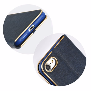 LUNA Book kuldne jaoks SAMSUNG J5 2017 tumesinine