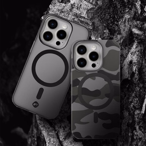 Ümbris jaoks Samsung S25 PLUS Forcell F-Protect Levels Dual Layer 4D technology compatible with Magsafe Military Drop-Test smoky must