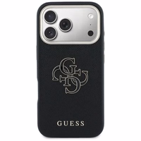 Guess FW vaigust logo ümbris iPhone 17 Pro jaoks - must