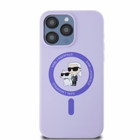 KARL LAGERFELD ümbris jaoks IPHONE 15 Pro Max compatible with MagSafe KLHMP15XSCMKCRHU (Silicone KC Body Ring) lilla