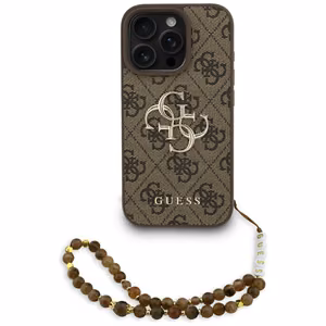 Guess 4G Strap 4G Classic Logo Ümbris jaoks iPhone 16 Pro - Brown