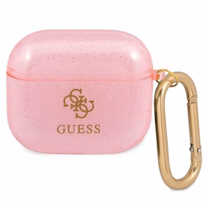 Guess GUA3UCG4GP AirPods 3 ümbris roosa/roosa Glitter Collection