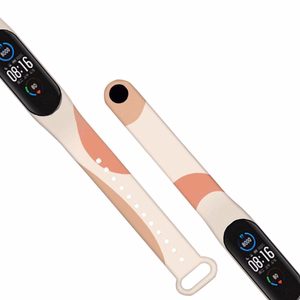 Ремешок Moro для Xiaomi Mi Band 3 / 4 силиконовый браслет узор 6