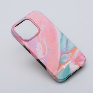 Ümbris jaoks iPhone 16 PLUS Forcell F-Protect Mirage compatible with Magsafe Military Drop-Test roosa marble