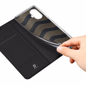Dux Ducis Skin Pro ümbris jaoks Realme 10 Pro+ flip cover card wallet stand must