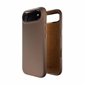 Pure Icon Mag Pro Liquid Silicone Ümbris jaoks iPhone 17 Air, MagSafe Compatible, with Camera Protection and Aluminum Buttons - Brown