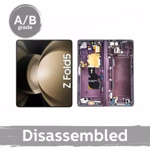 LCD ekraan, ühilduv Samsung F946 Z Fold5 mudeliga, koos raamiga / Cream / (kasutatud 9,5/10)