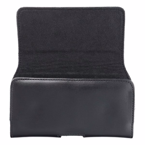 ROYAL universal horizontal leather belt holster size M jaoks IPHONE 12 MINI / 13 MINI / SAMSUNG A40 / S8 / XIAOMI 12 / Redmi 5A must