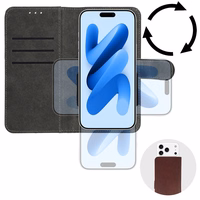 Wonder Common universaalne raamatümbris (XL) Samsung A12/A13 4G/A34 5G/A02S/Xiaomi Redmi 12 4G/12C/Note 12 4G pruun