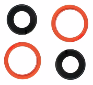 iPhone 13 mini lens jaoks camera koos frame Punane (2pcs) ORG