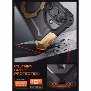 Supcase UB Grip Mag MagSafe ümbris Samsung Galaxy S26-le - must ja pruun