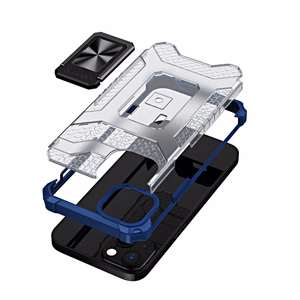 Crystal Ring Case Kickstand Tough Rugged Cover iPhone 13 mini sinine