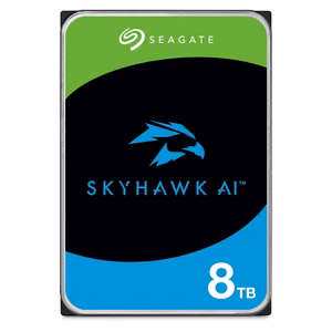 Seagate SkyHawk AI internal hard drive 8 TB 7200 RPM 256 MB 3.5" Serial ATA III (ST8000VE001)