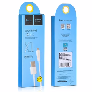USB kaabel Hoco X1 microUSB 1.0m valge