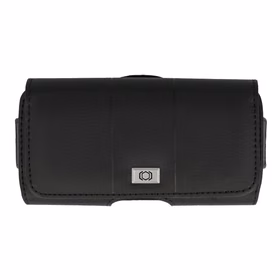 Tel Protect MAX Belt Holster (SIZE 14) jaoks Iphone 11/16 Plus/16 Pro/17 Pro/Huawei P30 Lite/Samsung S23/S24/S25 must, leather (155x80x14 mm)