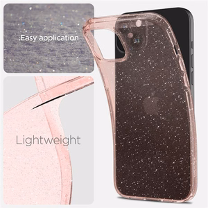 Spigen Liquid Crystal Glitter iPhone 15 Plus Ümbris - roosa/Clear