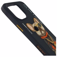 NIMMY ümbris GLASSES COOL DOG jaoks IPHONE 15 Pro Max must